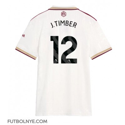 Camiseta Arsenal Jurrien Timber #12 Tercera Equipación para mujer 2025-26 manga corta Camiseta Arsenal Jurrien Timber #12 Tercera Equipación para mujer 2025-26 manga corta